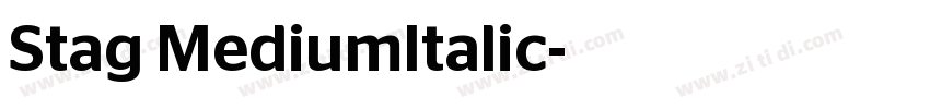Stag MediumItalic字体转换